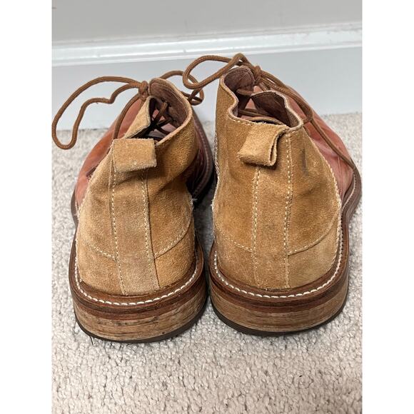 Taft Leather Lace-Up Block Heel Ankle Chukka Work Boots Brown Men's Size EU 42 - Picture 7 of 10